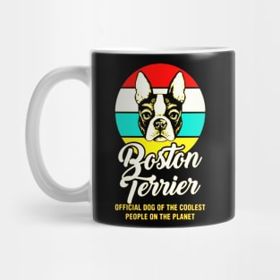 Funny Boston Terrier Vintage Retro Mug